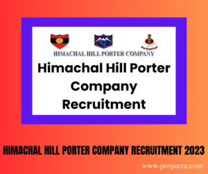 HIMACHAL HILL PORTER COMPANY RECRUITMENT 