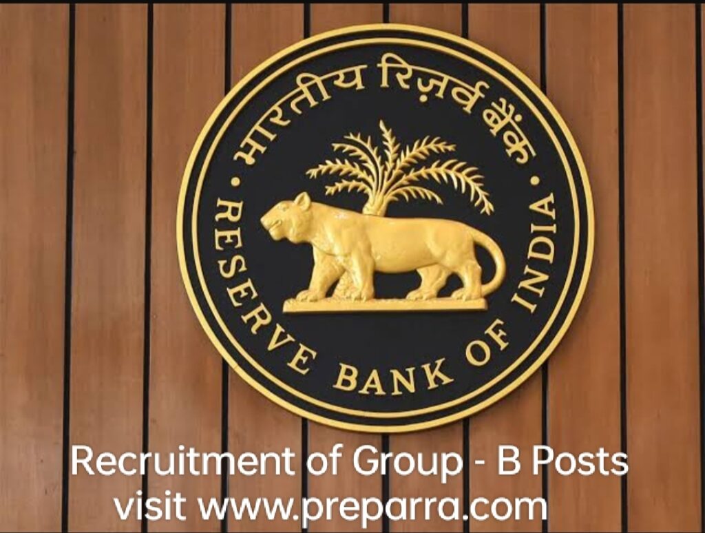 RBI Group -B post Recruitment notification details.