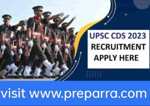 UPSC CDS II Examination// Recruitment year 2023.