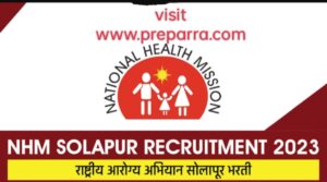 NHM, Solapur recruitment notification details.
