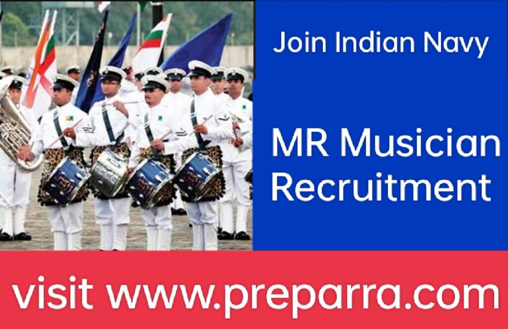Indian Navy Agniveer MR Musician Recruitment notification details.